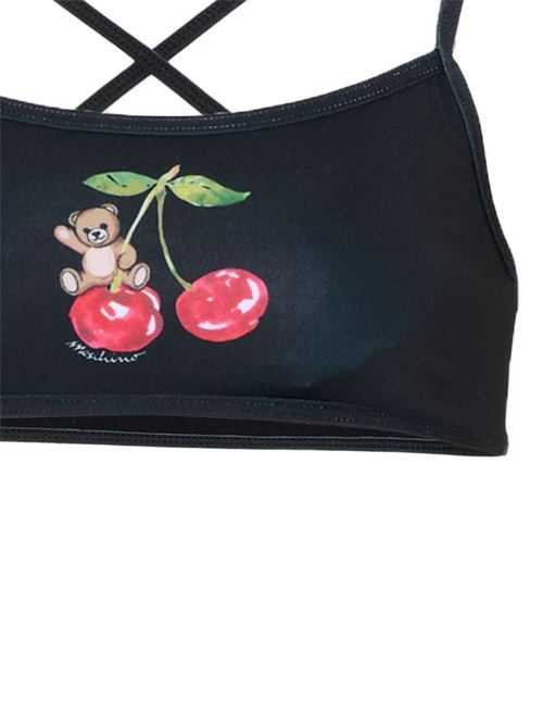 Bikini bambina Moschino nero MOSCHINO KID-TEEN | HGL00ELKA1160100